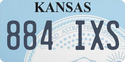 KS license plate 884IXS