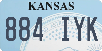 KS license plate 884IYK