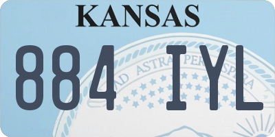 KS license plate 884IYL