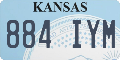KS license plate 884IYM