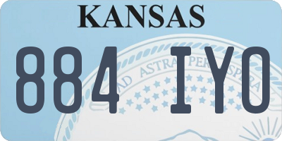 KS license plate 884IYO
