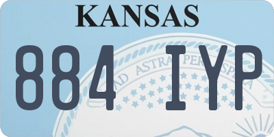 KS license plate 884IYP