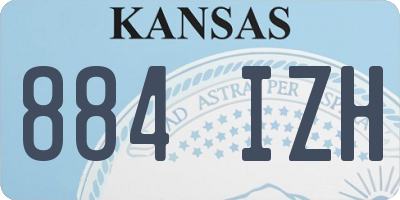 KS license plate 884IZH