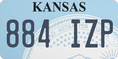 KS license plate 884IZP