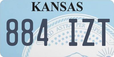 KS license plate 884IZT