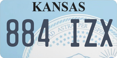 KS license plate 884IZX