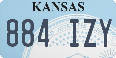 KS license plate 884IZY