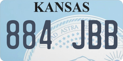 KS license plate 884JBB