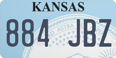 KS license plate 884JBZ