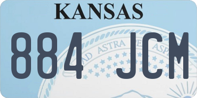 KS license plate 884JCM