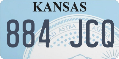 KS license plate 884JCQ