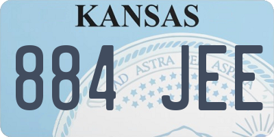 KS license plate 884JEE