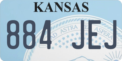 KS license plate 884JEJ
