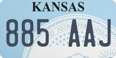 KS license plate 885AAJ