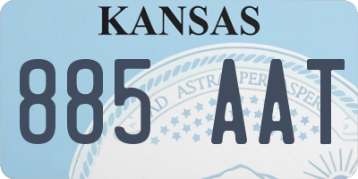 KS license plate 885AAT