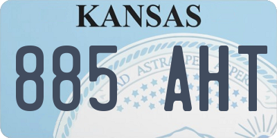 KS license plate 885AHT