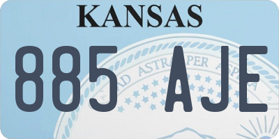 KS license plate 885AJE