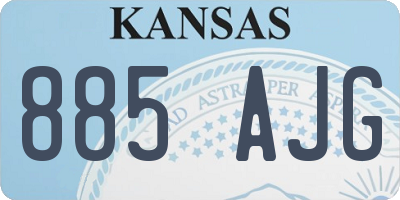 KS license plate 885AJG