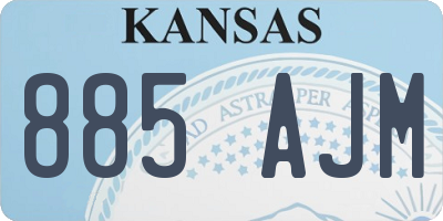 KS license plate 885AJM