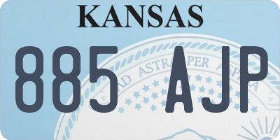 KS license plate 885AJP
