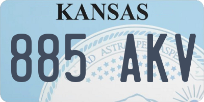 KS license plate 885AKV