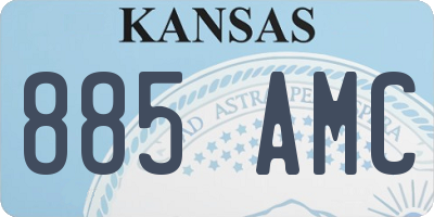 KS license plate 885AMC