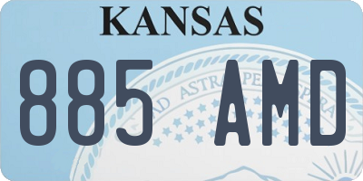 KS license plate 885AMD