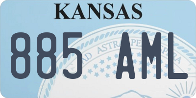 KS license plate 885AML