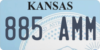 KS license plate 885AMM