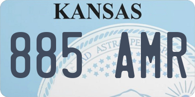 KS license plate 885AMR