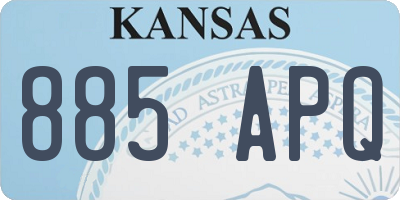 KS license plate 885APQ
