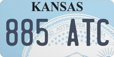 KS license plate 885ATC
