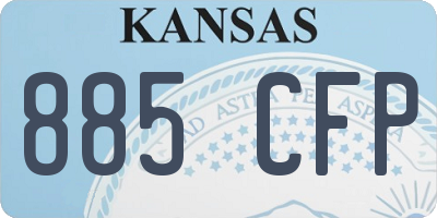 KS license plate 885CFP