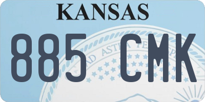 KS license plate 885CMK