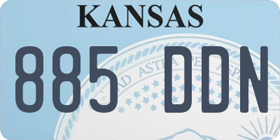 KS license plate 885DDN