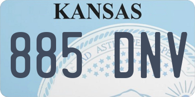 KS license plate 885DNV