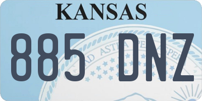 KS license plate 885DNZ