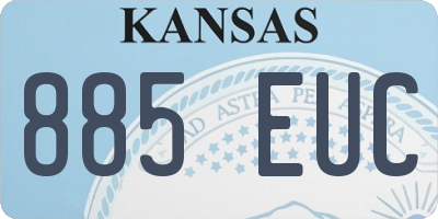 KS license plate 885EUC