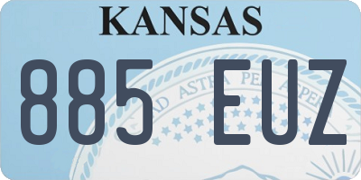 KS license plate 885EUZ