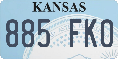 KS license plate 885FKO