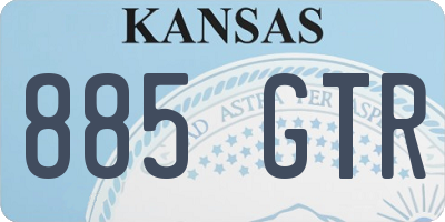 KS license plate 885GTR
