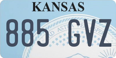 KS license plate 885GVZ