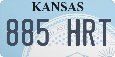 KS license plate 885HRT
