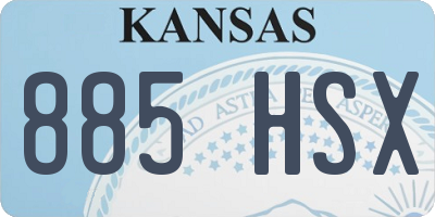 KS license plate 885HSX
