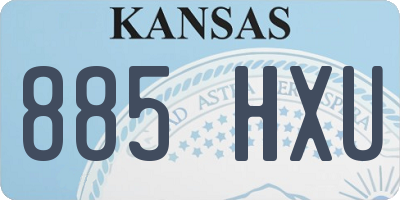 KS license plate 885HXU