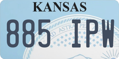KS license plate 885IPW