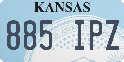 KS license plate 885IPZ