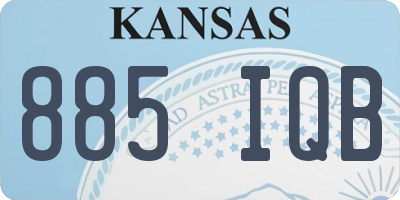 KS license plate 885IQB