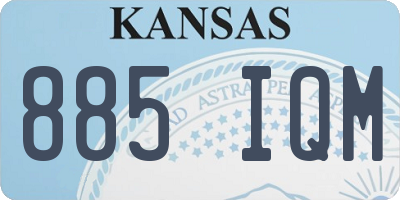 KS license plate 885IQM
