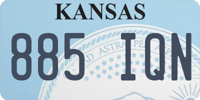 KS license plate 885IQN